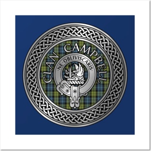 Clan Campbell Crest & Tartan Knot Posters and Art